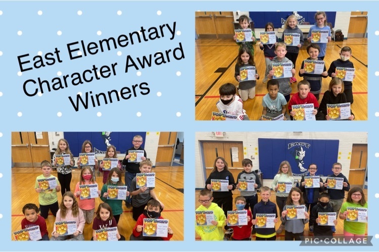 East Elementary February Character Award Winners