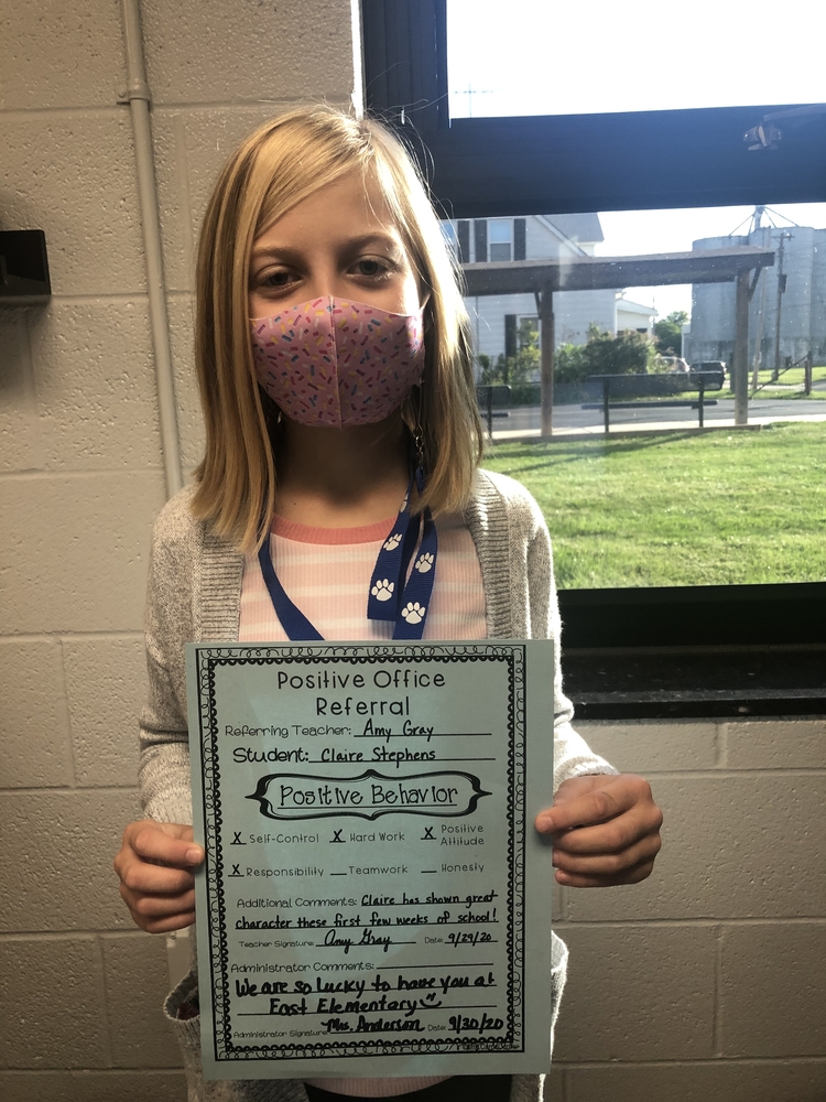 East Elementary’s Positive Office Referral