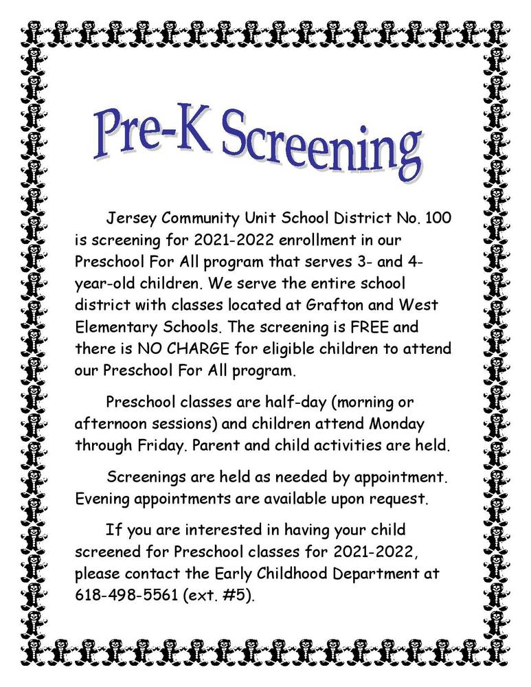 Pre-K Screenings