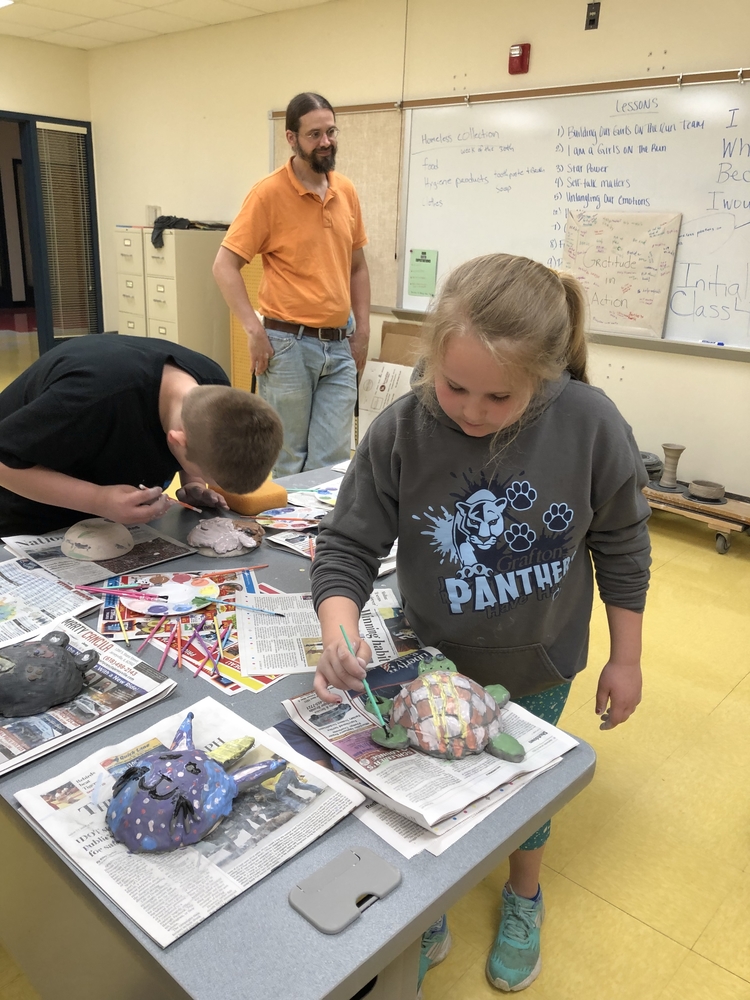 Grafton goes mudding! Mississippi Mud Pottery that is!