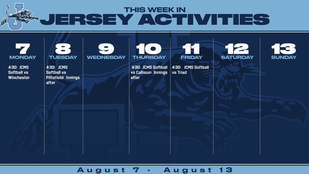 This Week in Jersey Activities Jersey CUSD 100