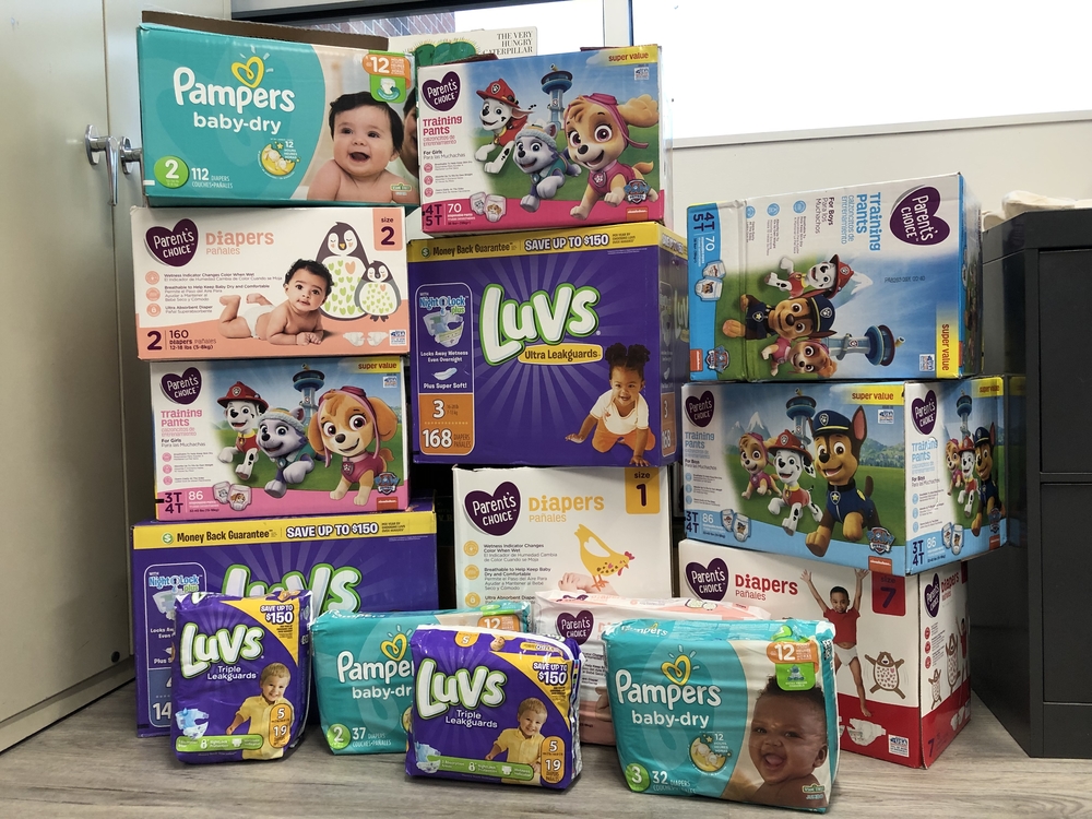Birth-To-Three receives Diaper Donations