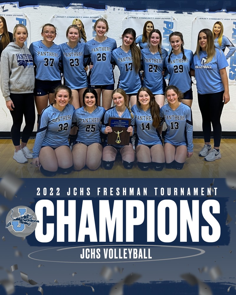 2022 JCHS Freshman Volleyball Tournament Champs