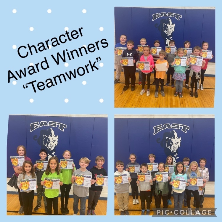 East elementary character award winners jersey cusd 100