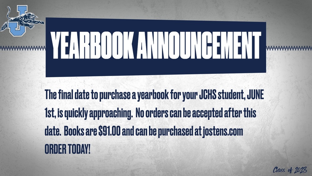 Yearbook Announcement