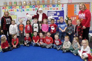 Santa Visits Grafton PreK