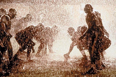 football rain
