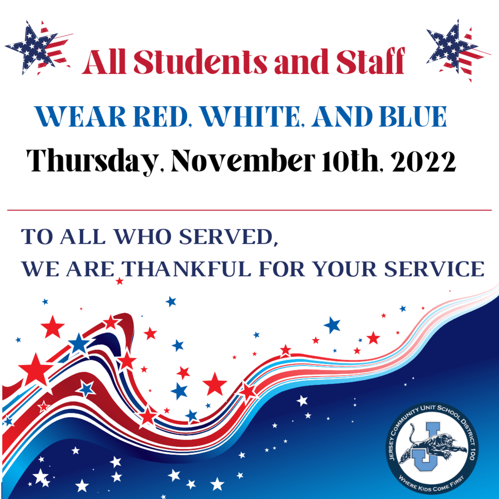 Wear Red White and Blue