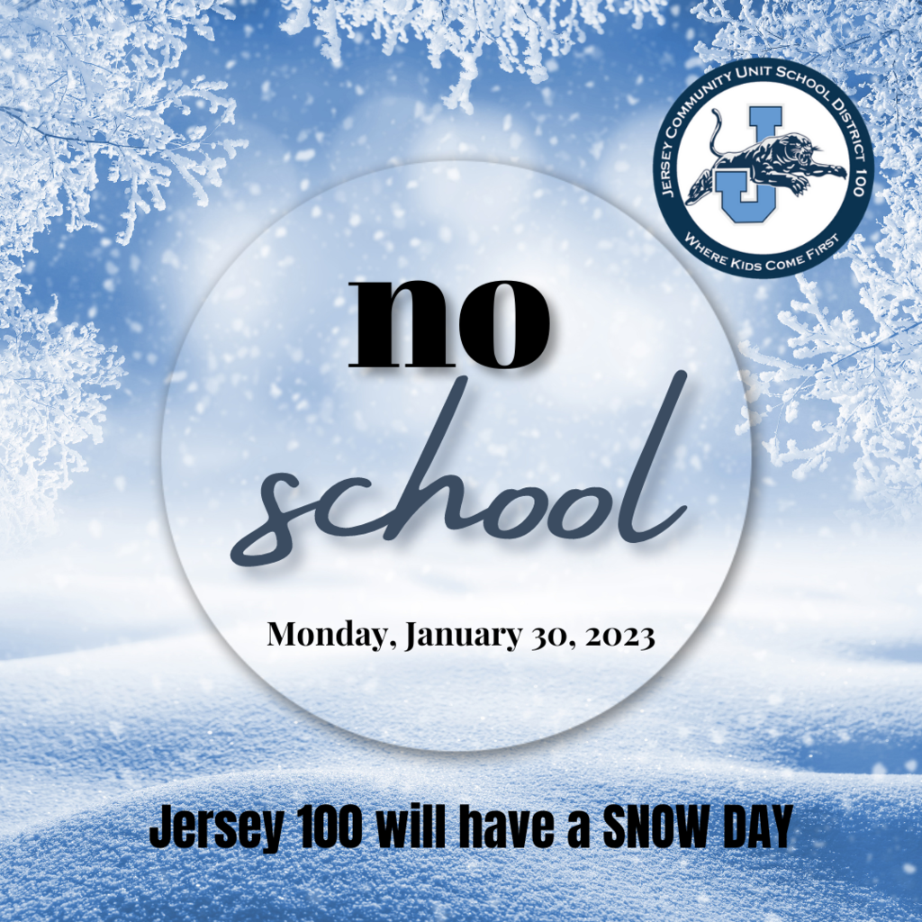 No School Monday January 30th